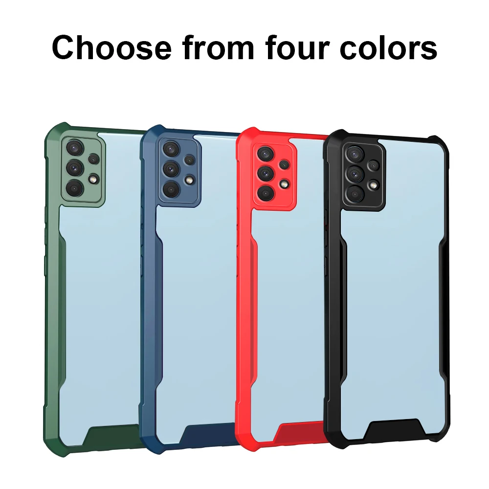 Прозрачный акриловый ударопрочный чехол повышенной прочности для samsung galaxy a32, a 32, 6,4 дюйма, samsung ga32, galaxy a32 2021, 4g