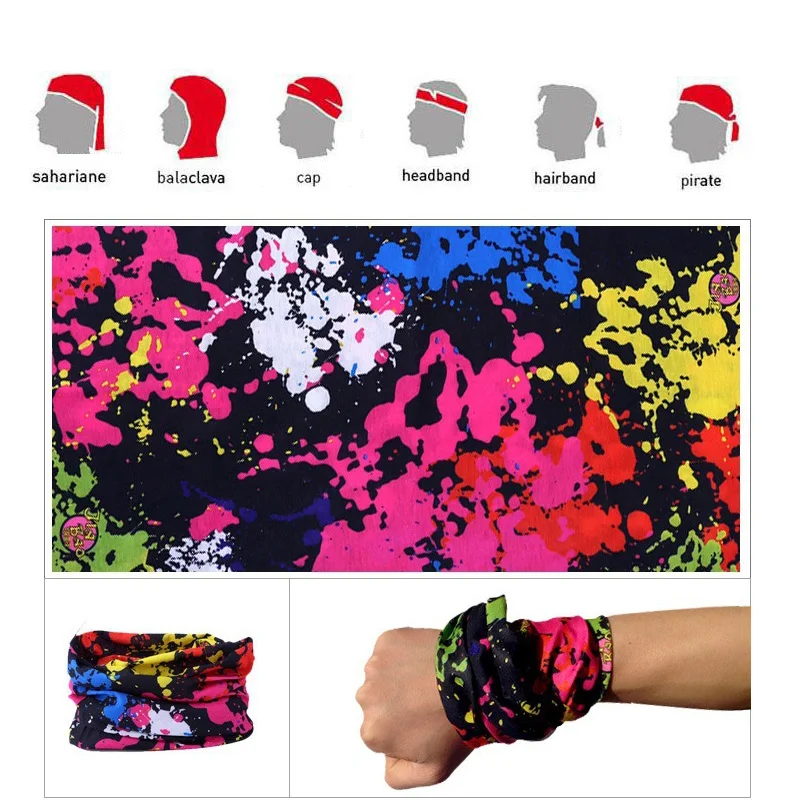 Модная ветрозащитная повязка для головы Велоспорт Бандана с геометрическим