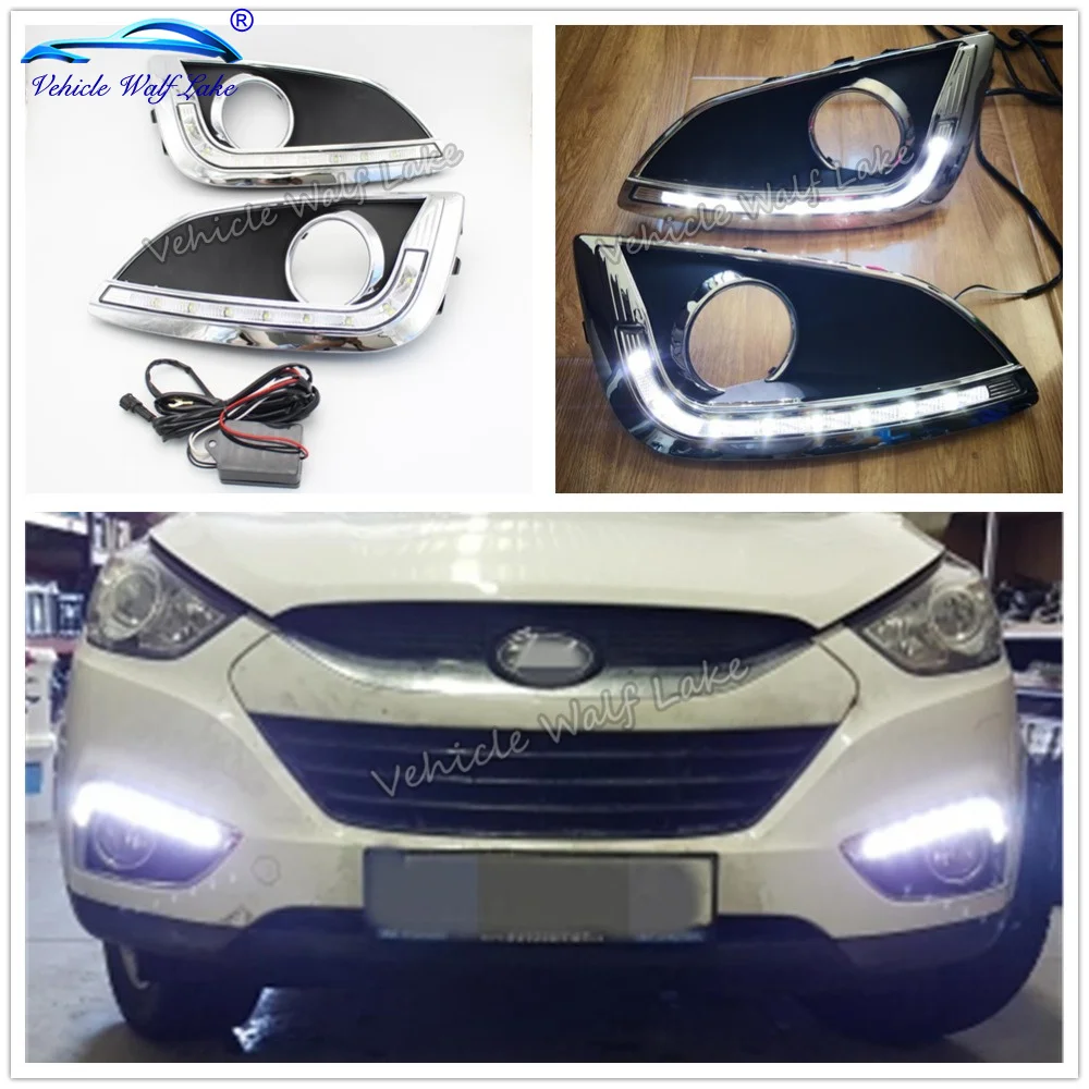 2 шт. Автомобильный светодиодный DRL для hyundai ix35 ix 35 2010 2011 2012 2013 автомобильный