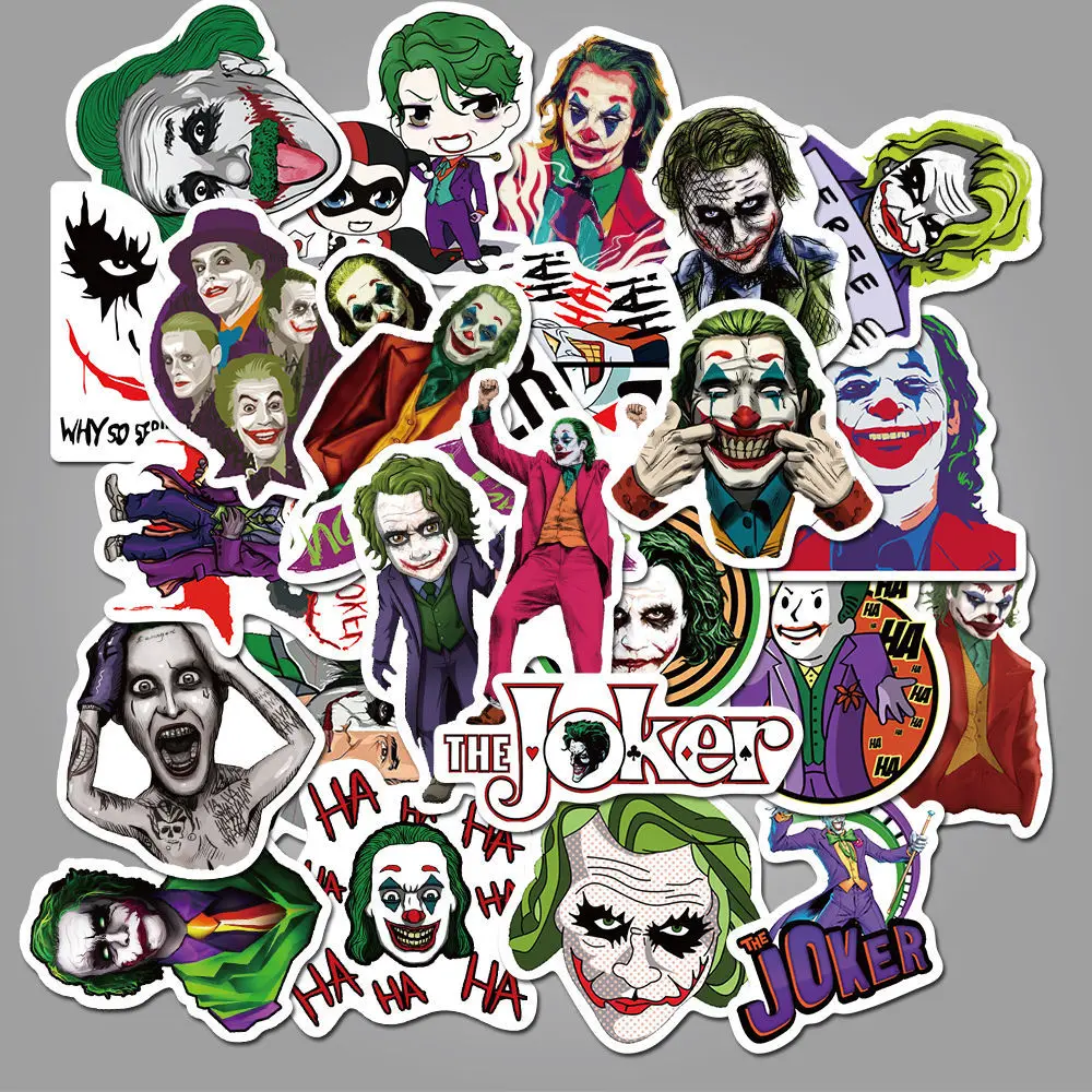 50 шт. клоун джокер футболка с декором в виде сделай сам СКЕЙТБОРД гитара багажа