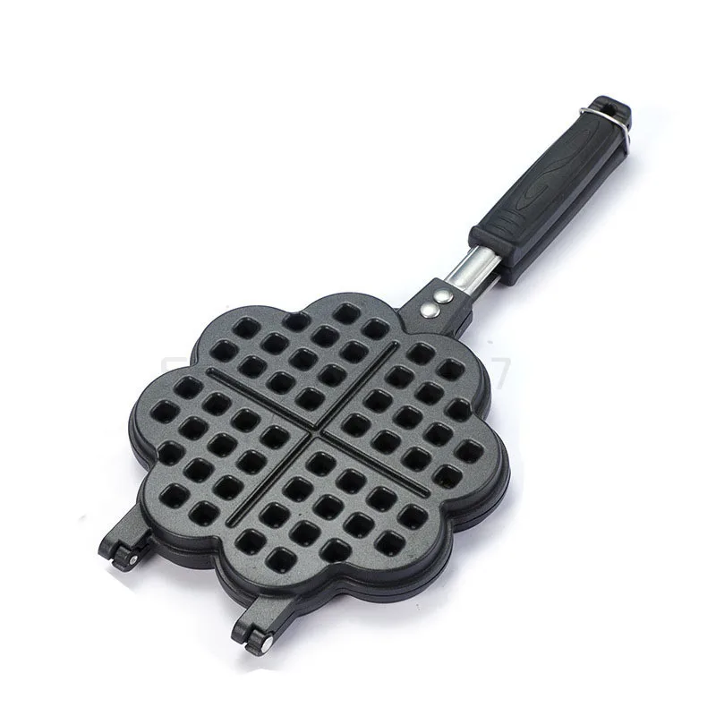 Jual Wafel Panggang Cetakan Dapur Gas Antilengket Pembuat Wafel Panci Cetakan Cetakan Tekan Piring Wafel Besi Alat Kue