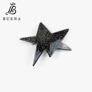 Женская заколка для волос с шестью острыми звездами