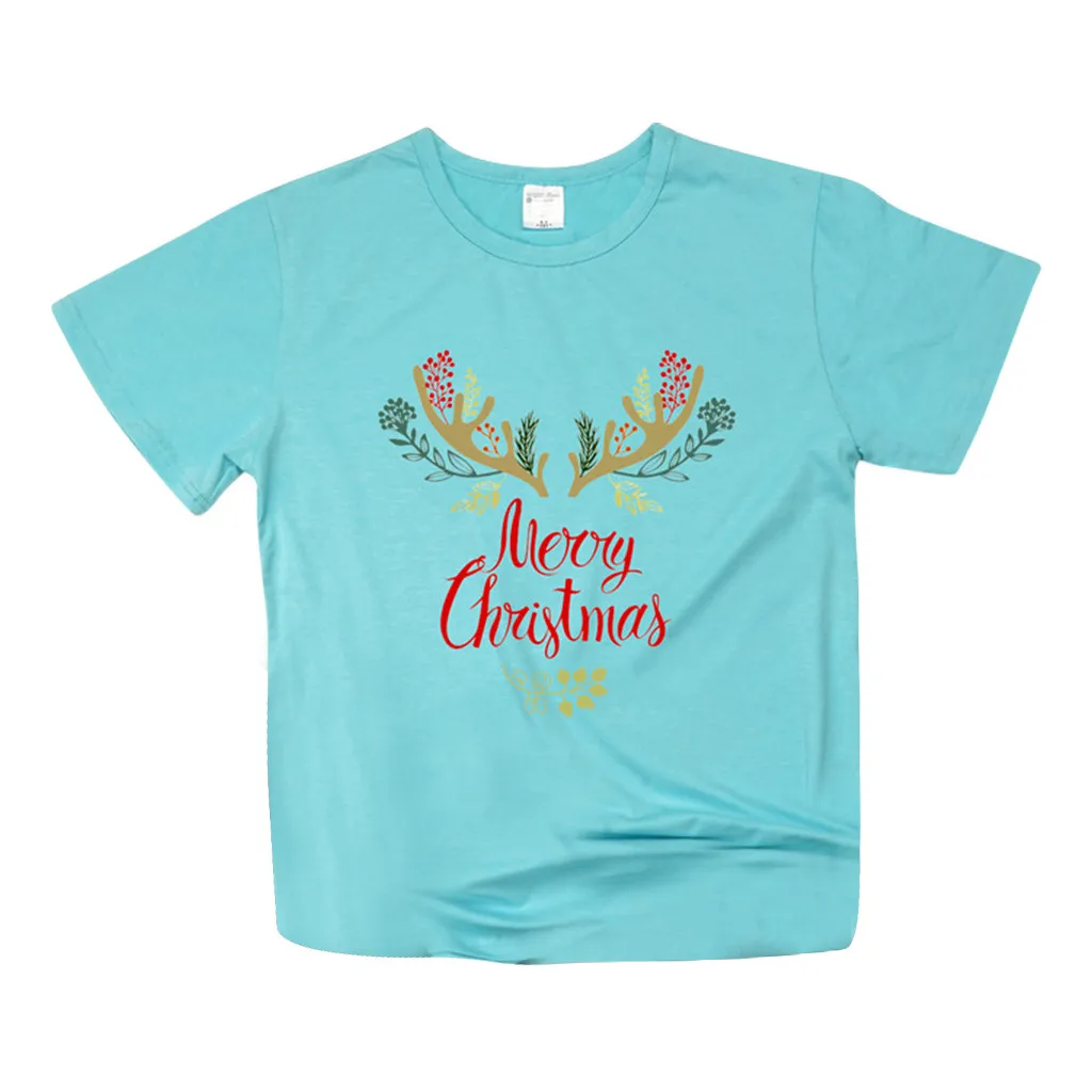 Рождественская женская блуза Рождественский топ с буквенным принтом рукав три