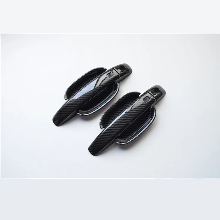 Крышка ручки двери автомобиля из углеродного волокна внешняя чаша для Audi Q5 2009 2010