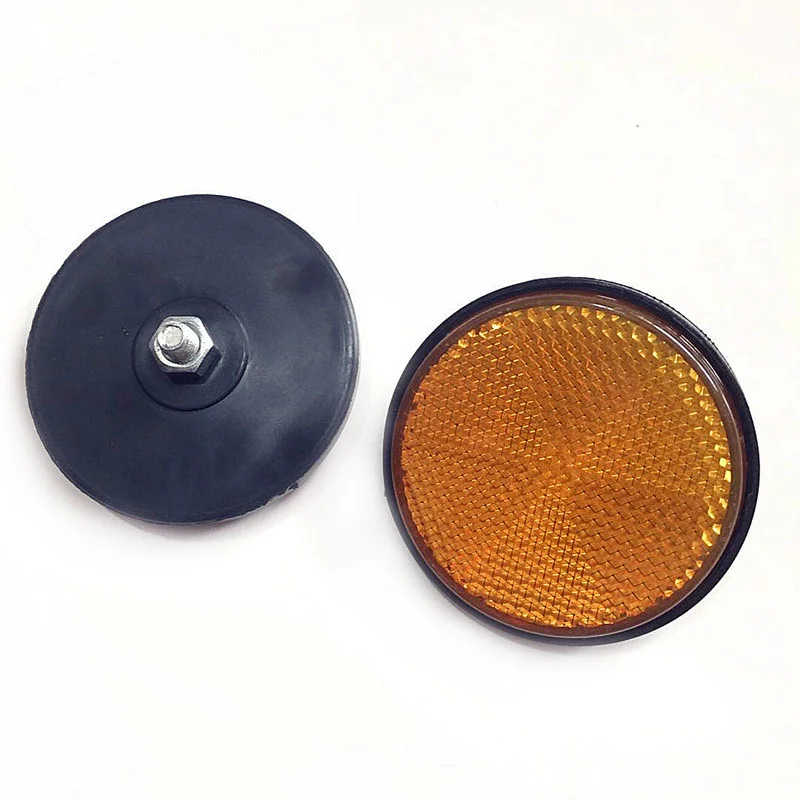 2PCS Motorcycle Reflector Round Warning Strip Car Bike Moto Stickers 2 Inch Safety Accessories | Автомобили и мотоциклы
