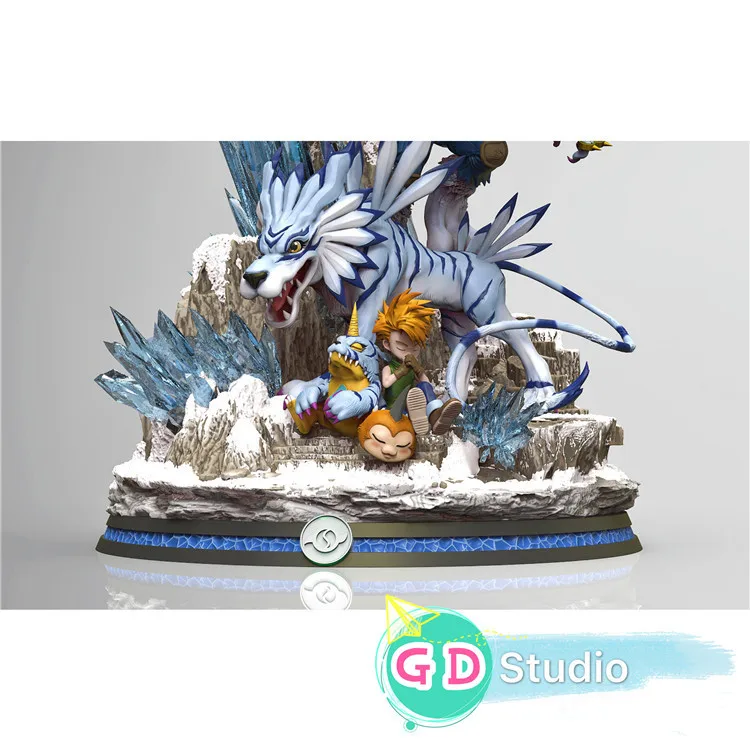 Приключения габумон гаруромон статуя из смолы окрашенная GK|Игровые фигурки и