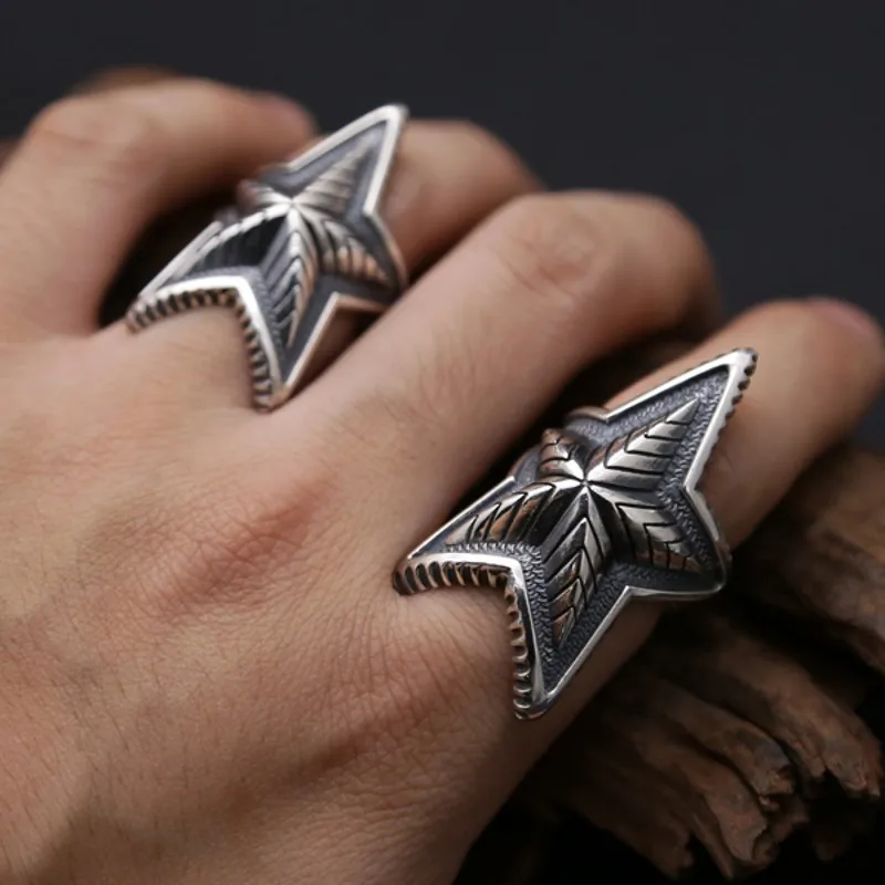 S925 puresilver Cody Sanderson азиатская Звезда серебряное кольцо для мужчин серебряное кольцо в стиле ретро мужское властное мужское модное серебряное кольцо