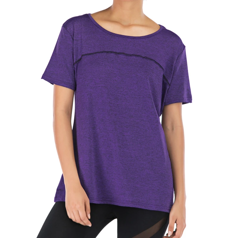 Женские футболки для фитнеса облегающие подходят бега сетчатый топ с коротким