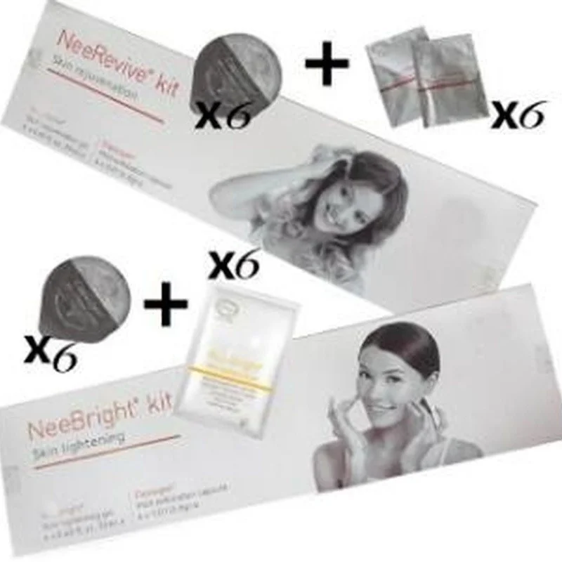 Oxygen Facial Machine Neebright And Neerevive Kit For Skin Lighting /Rejuvenation Care Cream