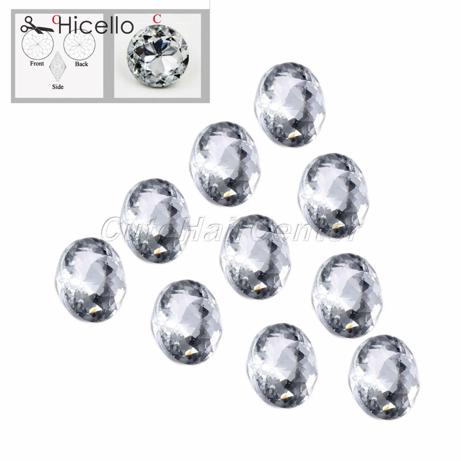 10 шт. стеклянные булавки для украшения мебели|Пуговицы| |