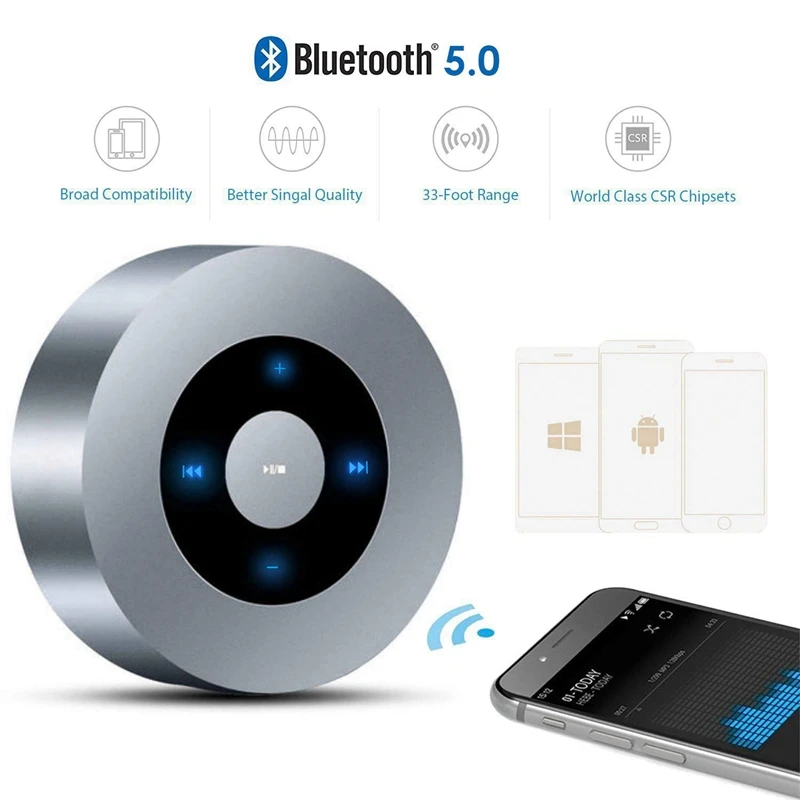 LED Contact Design Bluetooth Speaker, A8 (Second Generation) Portable Mini Wireless Bluetooth Speaker,Suitable for iPhone / Tabl enlarge