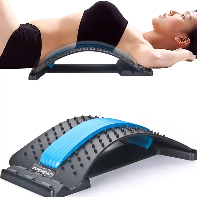 

Back Lumbar Straightener Lumbar Stretcher Cervical Training Equipment Yoga Fitness Assisted Massage Relax Spinal Pain Relief