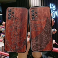 luxury wood texture phone case hull for samsung galaxy a70 a50 a51 a71 a52 a40 a30 a31 a90 a20e 5g a20s black shell art cell cov