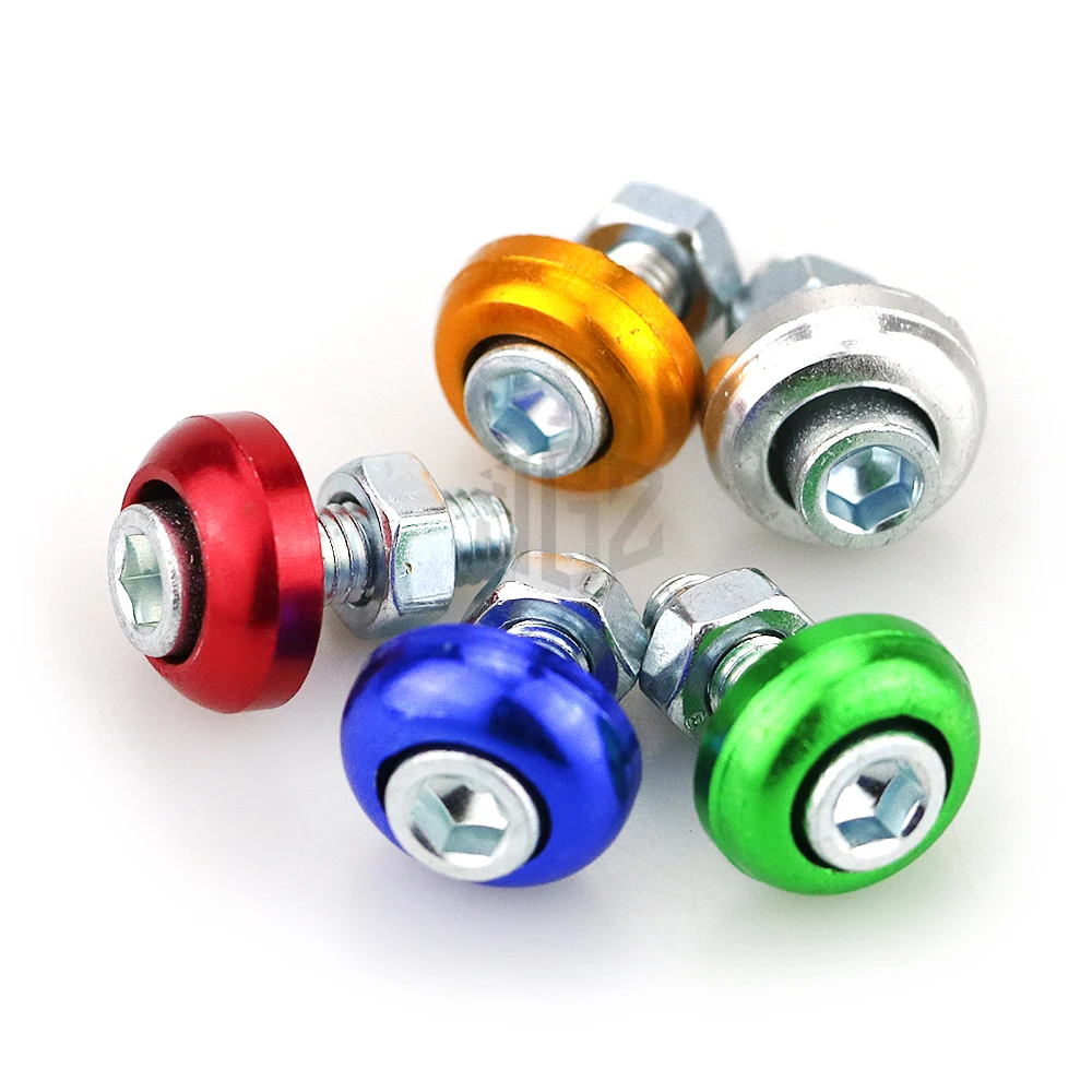 10 шт. мотоцикл 6 мм Универсальный алюминиевый болт для номерного знака Винты