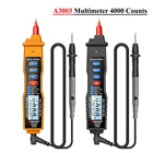 Цифровой мультиметр A3003, профессиональный, 4000 отсчетов, умный счетчик с NCV, ACDC, сопротивление напряжения тестер емкостей, с коробкой