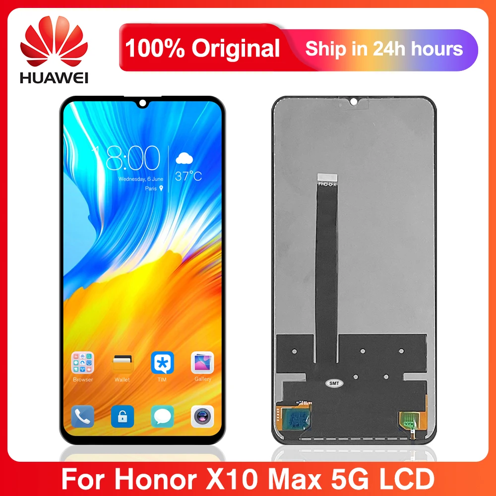 

Оригинальный экран 7,09 дюйма для Huawei Honor X10 Max, зеркальный ЖК-дисплей, сенсорный экран, дигитайзер, Замена для Huawei Honor X10 Max LCD