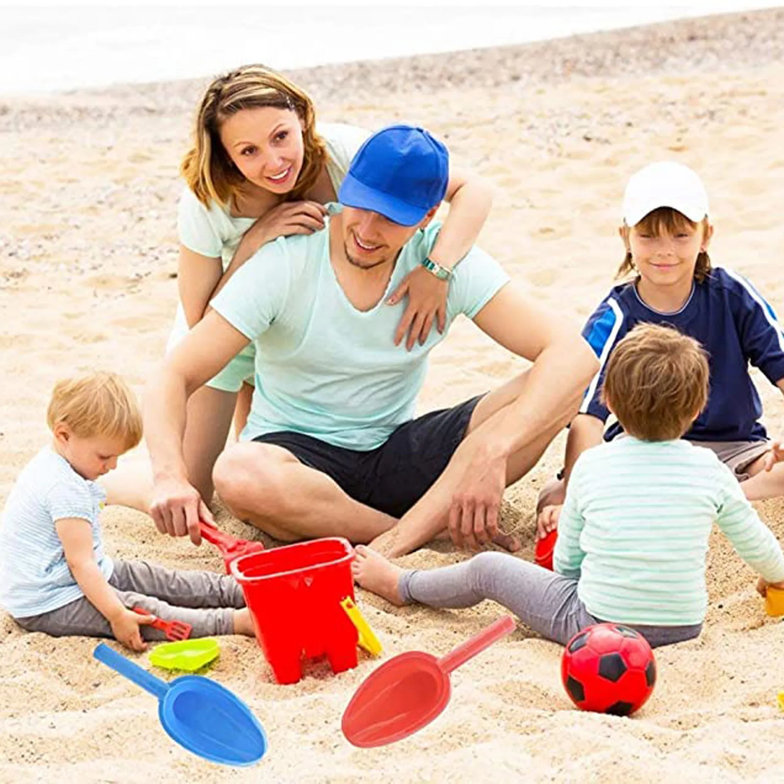 

4pc Beach Shovel Beach Toy Kids Outdoor Digging Sand Shovel Play Sand Tool Playing Shovels Play House Toys Summer Dropshipping