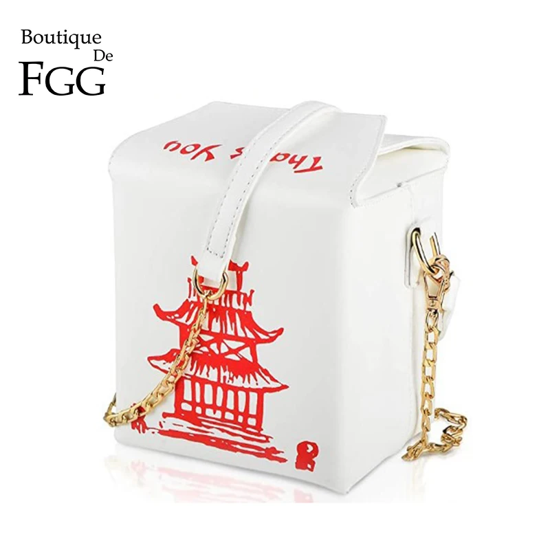Женская сумка через плечо Boutique De FGG китайская с выносом и принтом башни