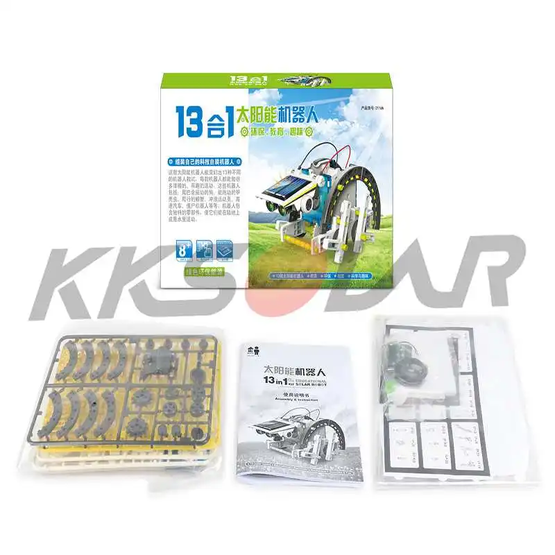 Наборы роботов на солнечной батарее 13 в 1 Обучающие Подарочные игрушки сделай сам