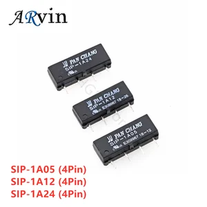 5Pcs 5V 12V 24V Reed Relay Switch Module SIP-1A05 SIP-1A12 SIP-1A24  PAN CHANG Relay 4PIN in USA (United States)