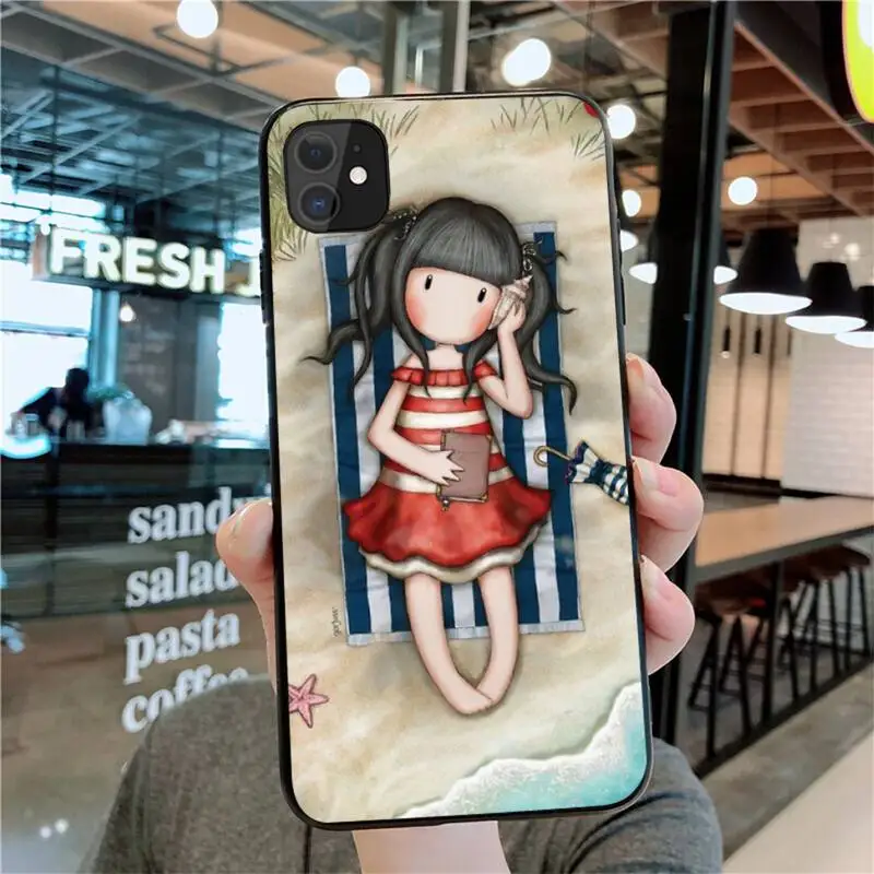 

Santoro Gorjuss cute cartoon girl Phone Case for iphone 12 pro max 11 pro XS MAX 8 7 6 6S Plus X 5S SE 2020 XR case