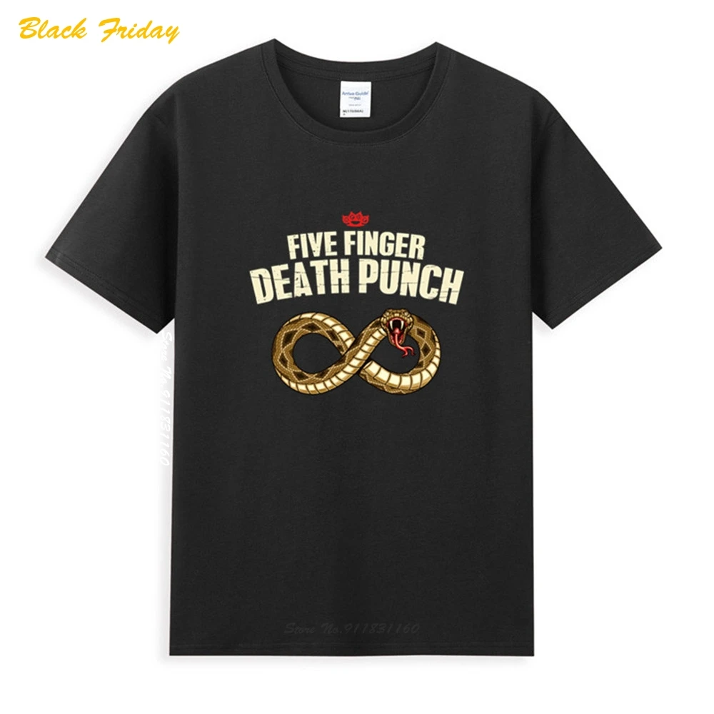 Five Finger Death Punch змея черный новая футболка Новая Летняя мужская с коротким рукавом