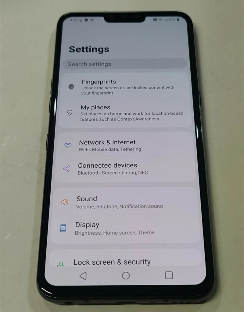 Оригинальный LG V50 ThinQ 5G V500N мобильный телефон 6 4 дюймов Корейская версия 128 Гб ПЗУ NFC