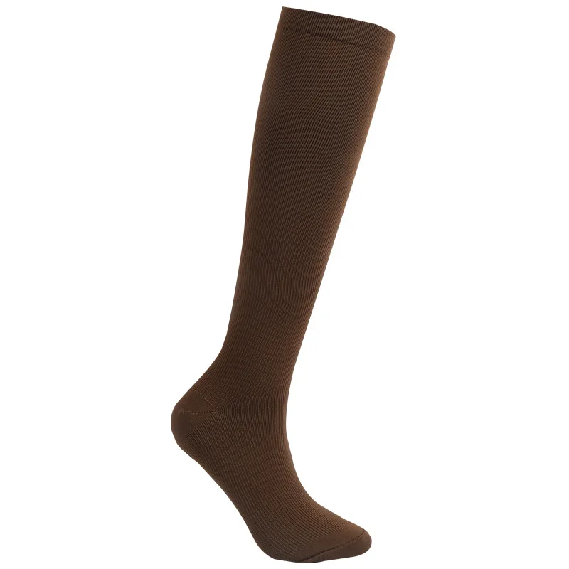 

Ladies Solid Color Knee High Nylon Compression Socks