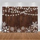 Зимний фон для фотосъемки, деревянная стена, снежинка, фон для фотобудки, студийный глайзер светильник Снежный декор для вечеринки