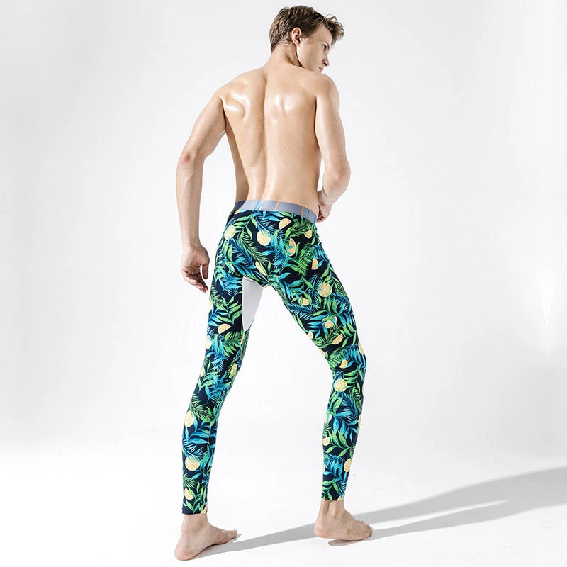 2019 сексуальное хлопковое термобелье мужские длинные брюки John зимние леггинсы