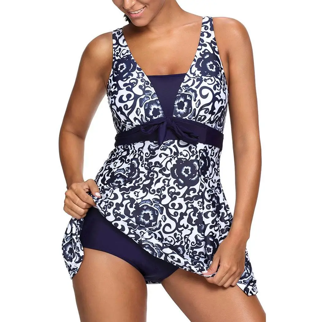 Женские летние купальники с принтом большой повседневный бассейн пляжный