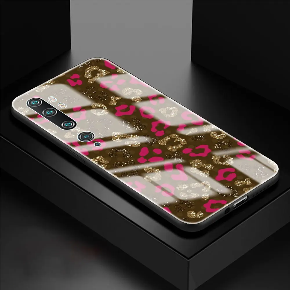 

Leopard Glass Phone Case for Xiaomi MI Poco X3 NFC 9T Pro CC9 CC9E 10T Lite Fundas for Note 10 Pro Cover Back Coque Shell Capa