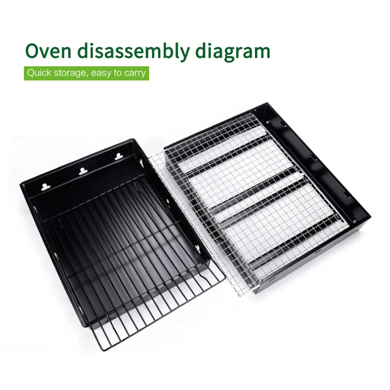 

Portable Barbecue Grill Household Outdoor Picnic Party Special Mini Barbecue Grill Foldable Charcoal Grill Daily Barbecue tools