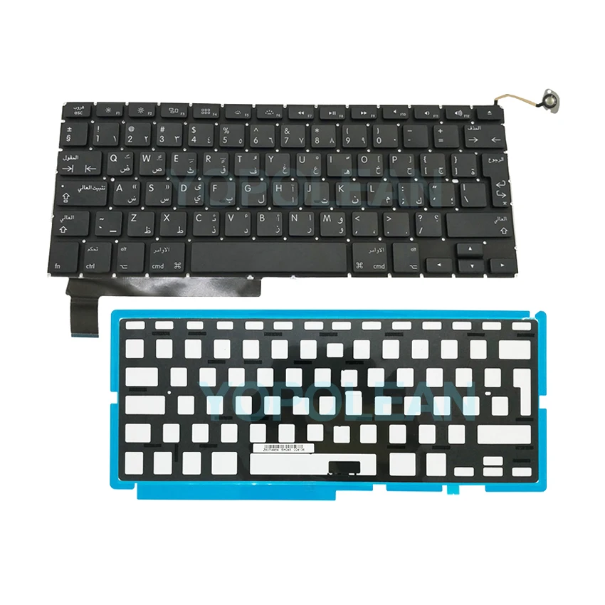 Новая арабская клавиатура с подсветкой для Macbook Pro Unibody 15 дюймов A1286 2009 2010 2011 2012