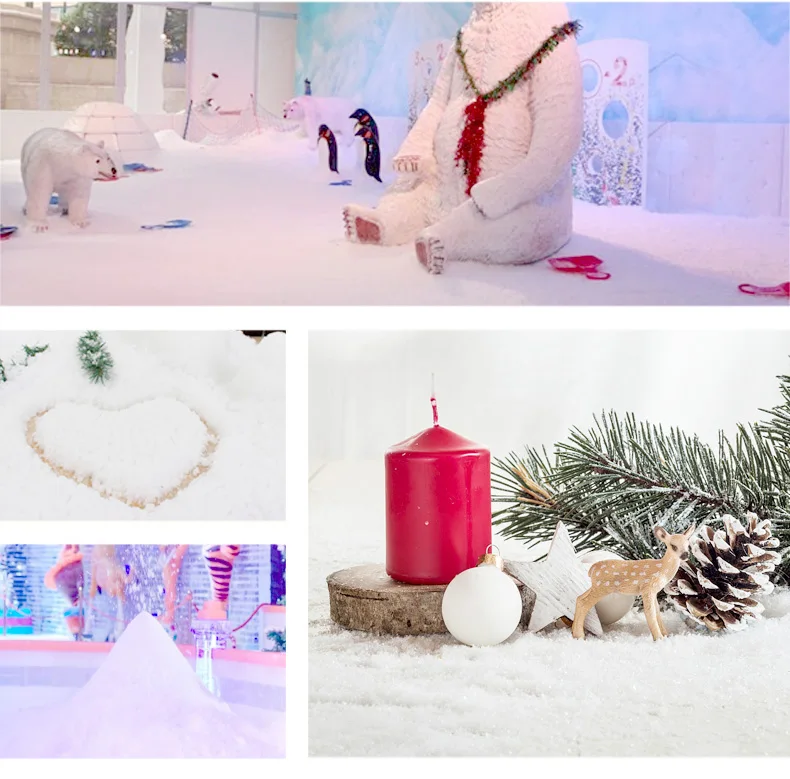 1 шт. искусственный снег мгновенный Снежинка для вечерние Волшебный реквизит