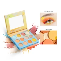 lamuseland gold 12 matte color luster eyeshadow palette with mirror nude makeup waterproof eye non smudge face cosmetic la5001 3