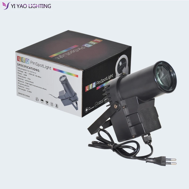 

Mini Spotlight LED RGBW 4in1 Led Pin Spot Beam 10W Lights For Mirror Ball For Dance Floor Disco DJ Party Wedding