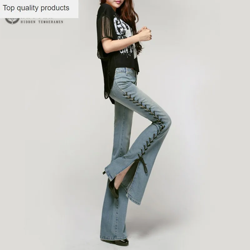 Новинка 2020 обтягивающие джинсовые брюки в европейском и американском стиле