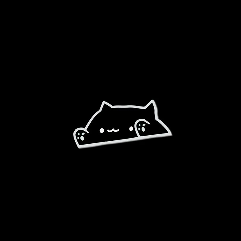

Car Sticker Bongo Cat Sticker Funny Cat Laptop Window Vinyl Decal Car Accessories Car Decor exterior accessories 10piece