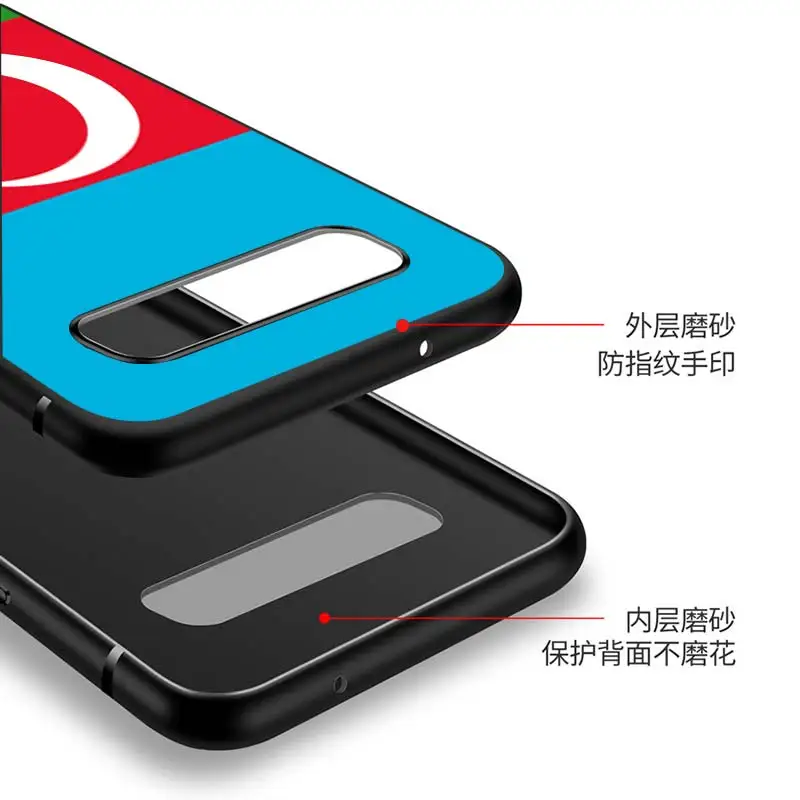 

Azerbaijan Flag for Samsung Galaxy Note 20 S20 FE Lite Ultra 10 9 8 Pro S10E S10 5G S9 S8 S7 S6 Plus Black Phone Case