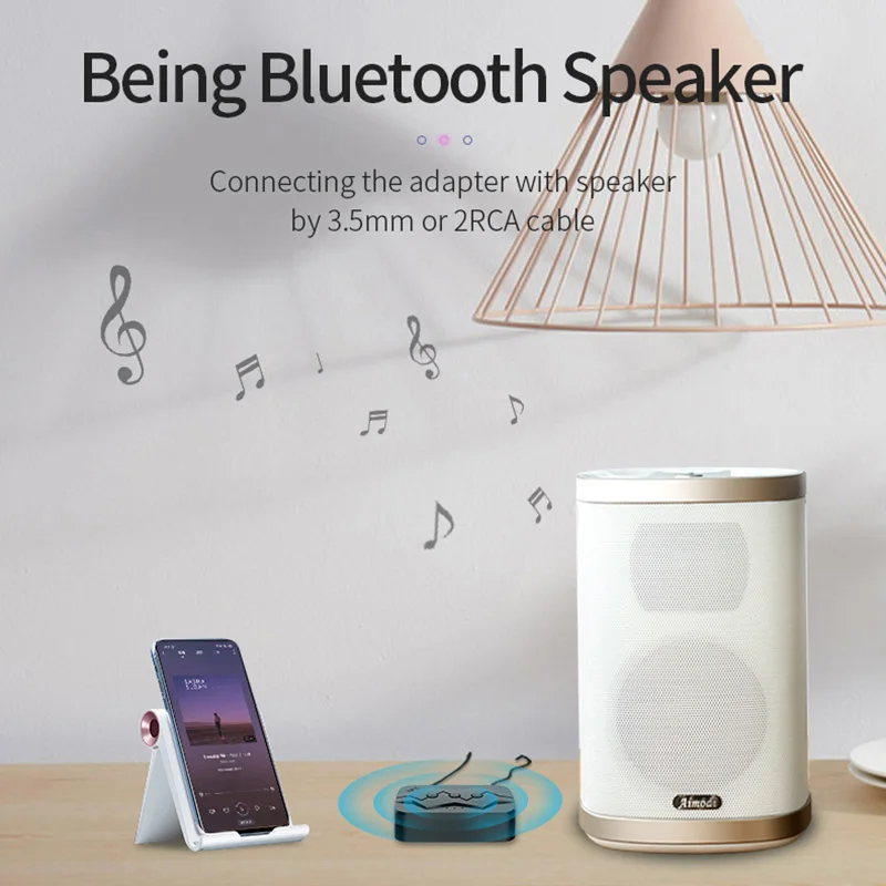 Bluetooth 5 0 аудио приемник передатчик 3 мм RCA стерео TF карта U диск с для автомобиля ТВ