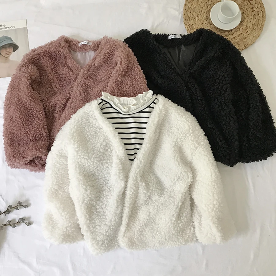 Женский Теплый кардиган из искусственного меха Свободный Повседневный Кардиган