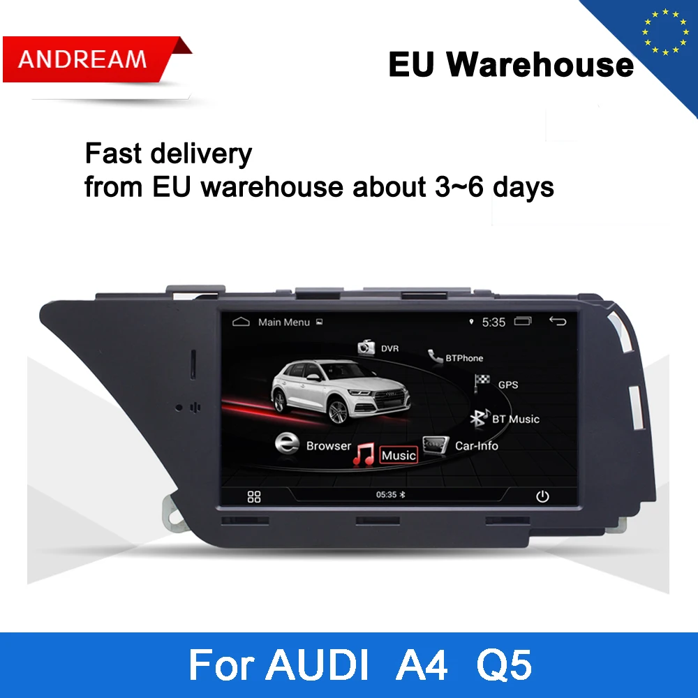 Android автомобильный мультимедийный плеер для AUDI A4(2008- B8) Q5(2010-) Bluetooth " gps навигация Wifi Германия EW980A1