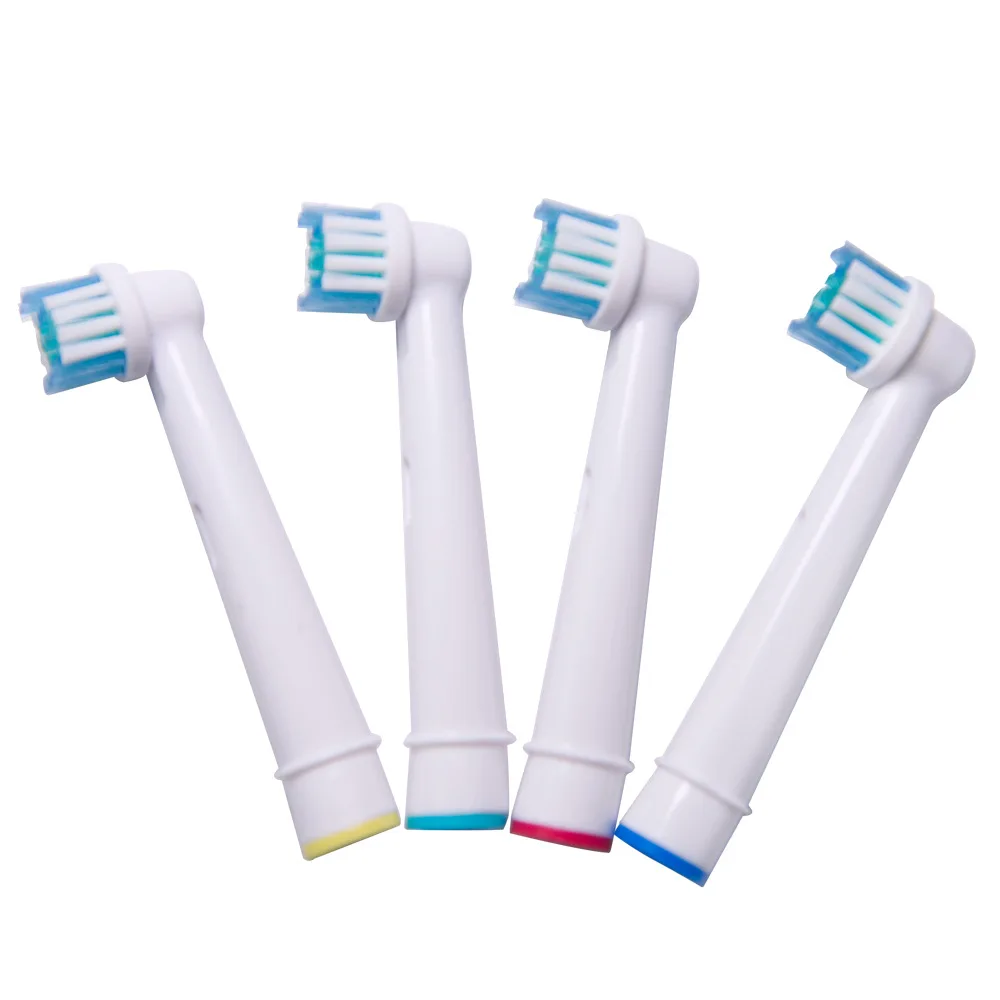 

4pcs Replacement Toothbrush Heads for Oral Hygiene B Cross Floss Action Precision Soft Bristle Electric Tooth Brushes Heads