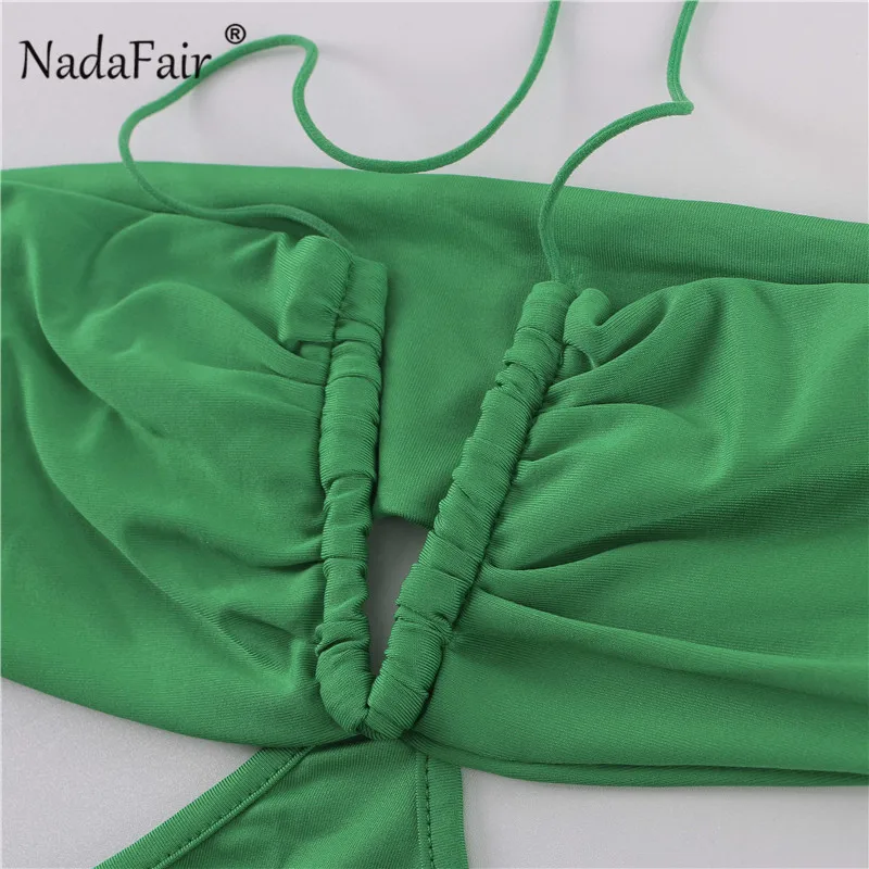 Женское мини-платье с открытыми плечами Nadafair Клубная праздничная одежда