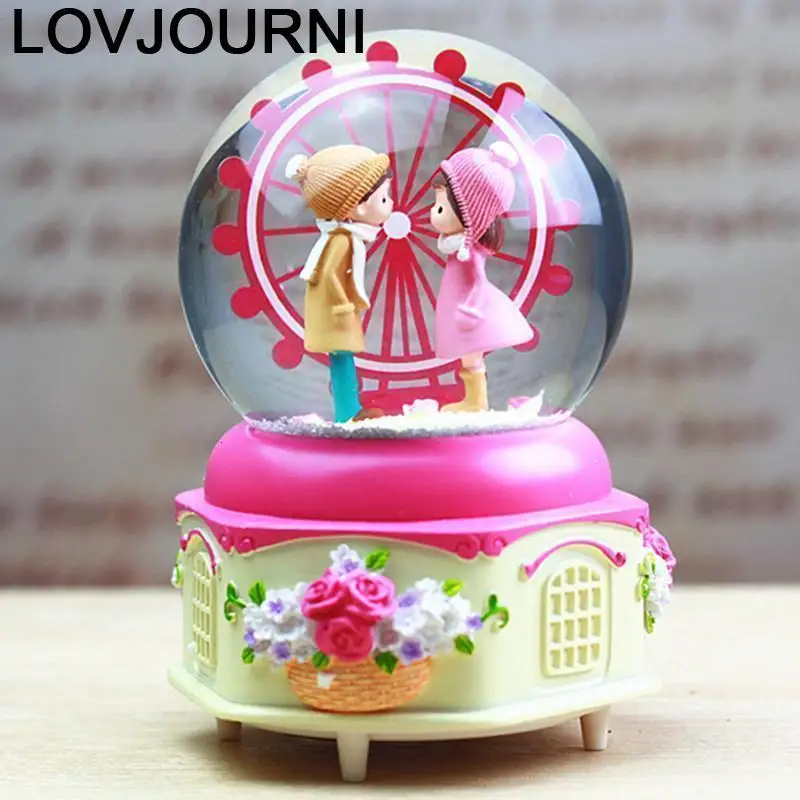 Музыкальная музыкальная шкатулка Carillon Scatole Musicali Ballerina Metro Carrossel Snow Globe De Musica Carousel