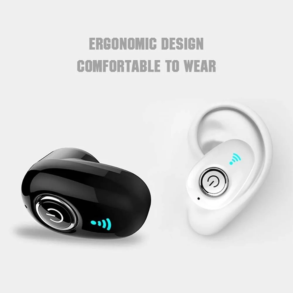 

Mini Wireless Bluetooth Headset Stereo Earphone Headphone Bluetooth Handfree With Mic Invisible Sport Earphone For All Phones