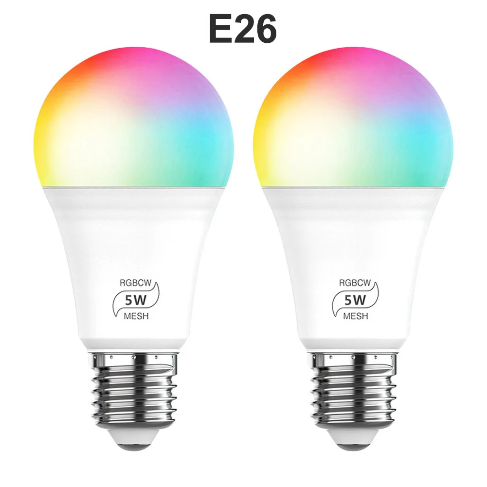 

LED Light Bulb Dimmable Bedroom Home Decor With Alexa Google Living Room Smart WIFI Multicolor Color Changing RGB Colorful