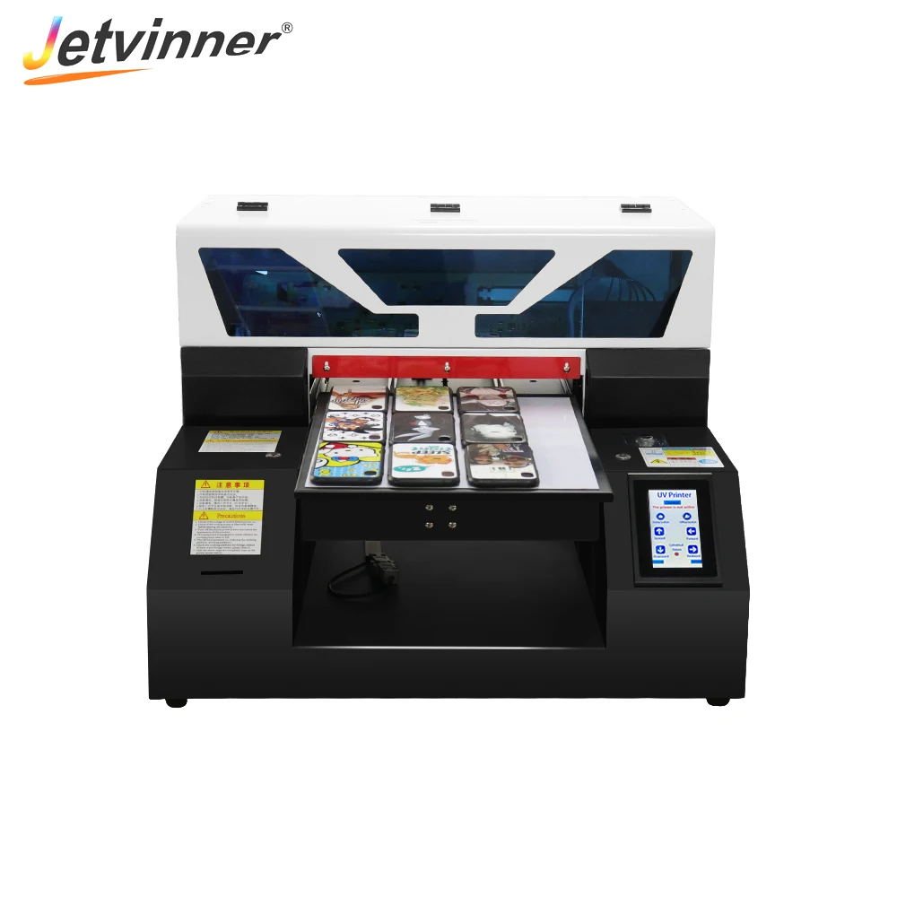 

Планшетный принтер Jetvinner, полностью автоматический, размер A3, УФ-принтер для бутылок, чехол для телефона металлическое закаленное стекло, ак...