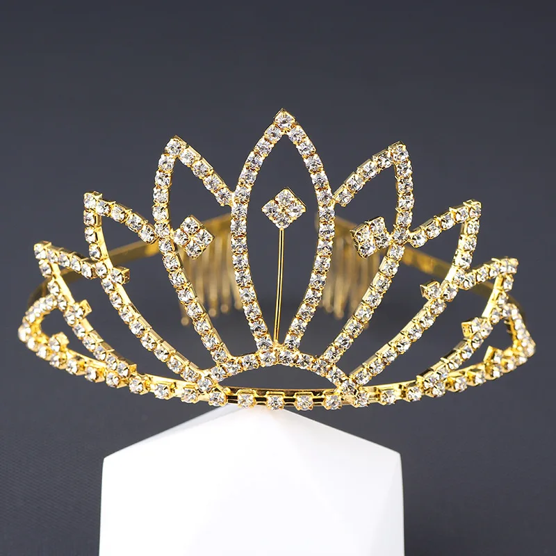 

Wedding Crown Hair Jewelry Bridal Headpiece woman Baroque Rhinestones Crystal Tiaras Bride Party Crowns Wedding Hair Accessories